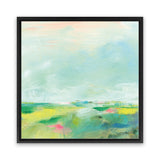 Shop Colorful Horizon Square II (Square) Canvas Art Print-Abstract, Blue, Square, View All, WA-framed wall decor artwork