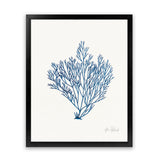 Shop Sea Garden II Royal Blue Art Print-Blue, Botanicals, Portrait, Rectangle, View All, WA, White-framed painted poster wall decor artwork