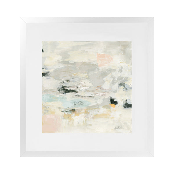 Shop Steps on Stones II (Square) Art Print-Abstract, Neutrals, Square, View All, WA-framed painted poster wall decor artwork