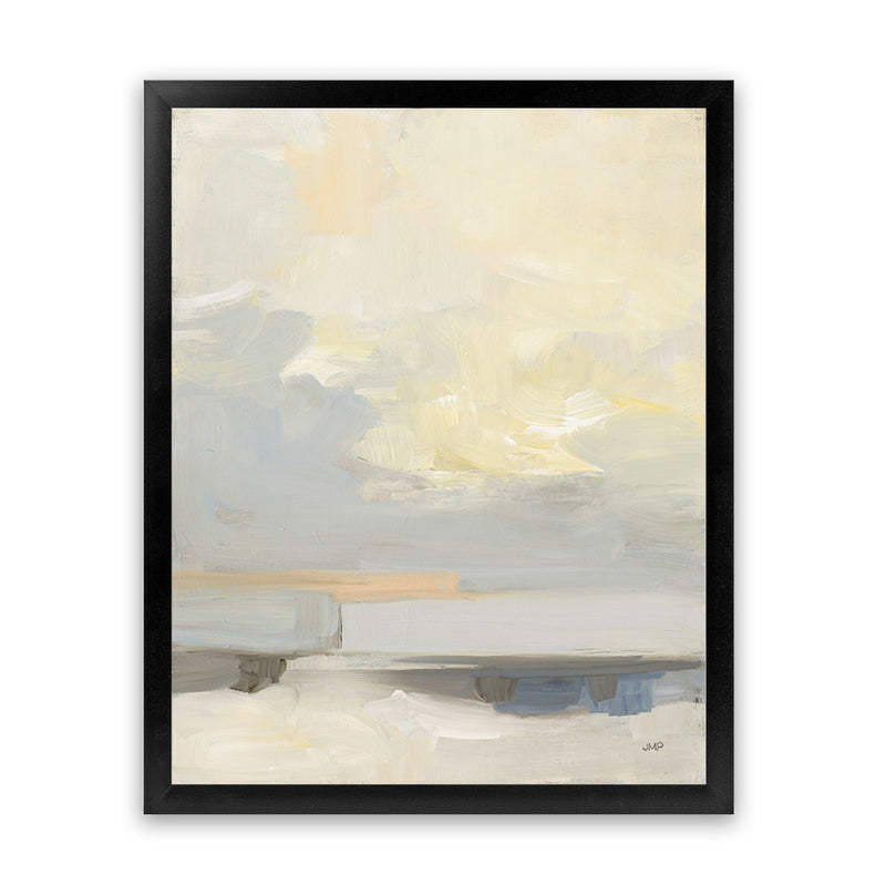Shop Where Land Meets Sky Art Print-Abstract, Portrait, Rectangle, View All, WA, Yellow-framed painted poster wall decor artwork