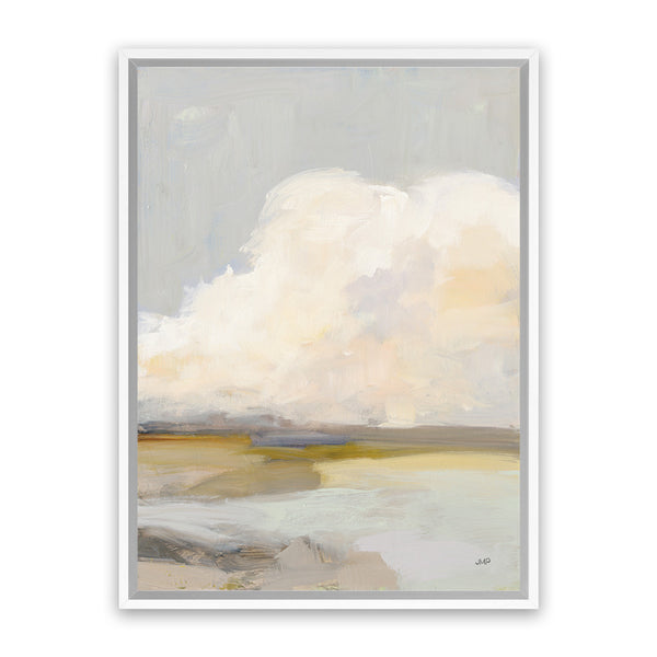 Shop Dream of Clouds Canvas Art Print-Abstract, Grey, Portrait, Rectangle, View All, WA, Yellow-framed wall decor artwork
