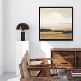 Shop View from the Top Neutral (Square) Canvas Art Print-Abstract, Brown, Square, View All, WA-framed wall decor artwork