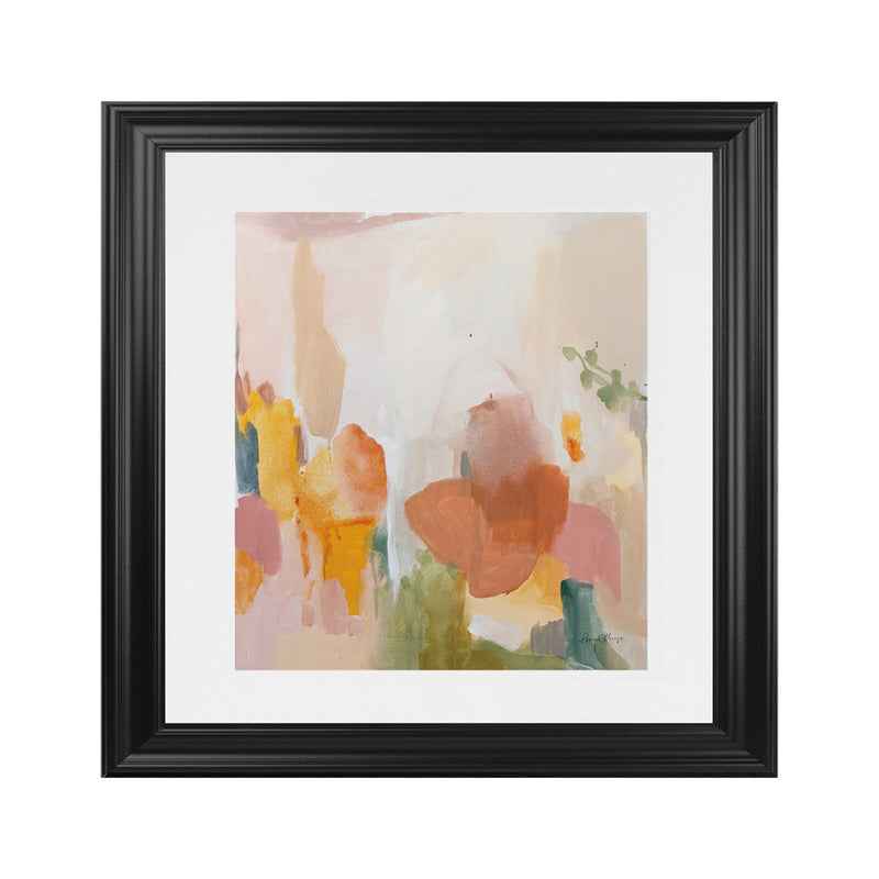 Shop Sonoran Summer (Square) Art Print-Abstract, Square, View All, WA, Yellow-framed painted poster wall decor artwork