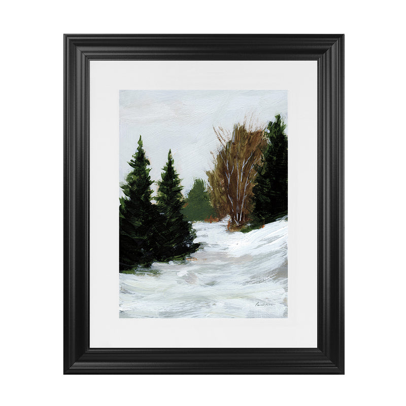 Shop Winter on Grand Mesa Art Print-Abstract, Green, Portrait, Rectangle, View All, WA-framed painted poster wall decor artwork