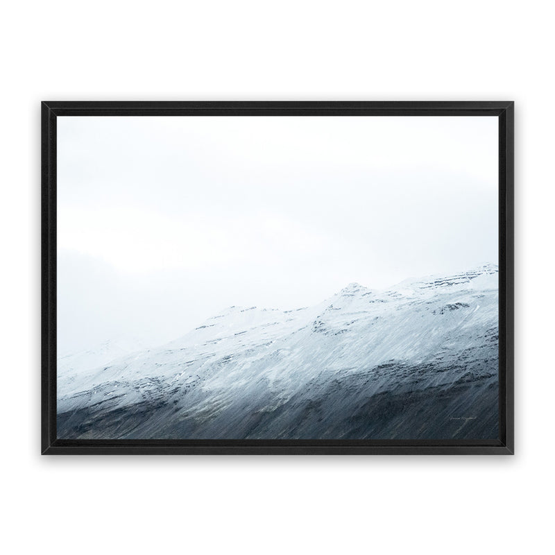 Shop Mountain Gradient Canvas Art Print-Abstract, Blue, Horizontal, Rectangle, View All, WA, White-framed wall decor artwork