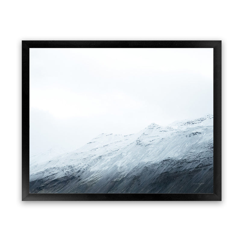 Shop Mountain Gradient Art Print-Abstract, Blue, Horizontal, Rectangle, View All, WA, White-framed painted poster wall decor artwork