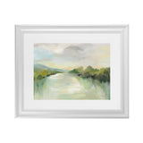 Shop April River Art Print-Abstract, Green, Horizontal, Rectangle, View All, WA-framed painted poster wall decor artwork