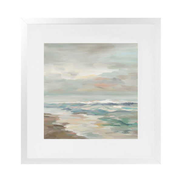 Shop Pastel Tide (Square) Art Print-Abstract, Brown, Square, View All, WA-framed painted poster wall decor artwork