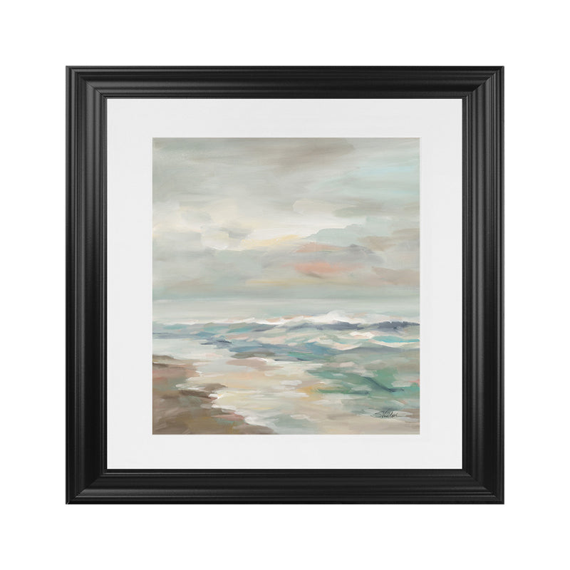 Shop Pastel Tide (Square) Art Print-Abstract, Brown, Square, View All, WA-framed painted poster wall decor artwork
