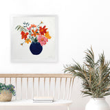 Shop Simplicity Bouquet II Leaves (Square) Art Print-Florals, Orange, Square, View All, WA-framed painted poster wall decor artwork