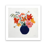 Shop Simplicity Bouquet II Leaves (Square) Art Print-Florals, Orange, Square, View All, WA-framed painted poster wall decor artwork