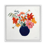 Shop Simplicity Bouquet II Leaves (Square) Canvas Art Print-Florals, Orange, Square, View All, WA-framed wall decor artwork