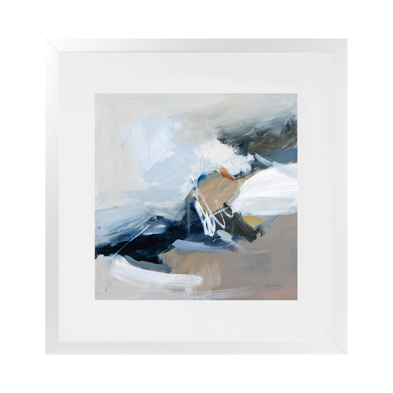 Shop Surfacing (Square) Art Print-Abstract, Blue, Grey, Square, View All, WA-framed painted poster wall decor artwork