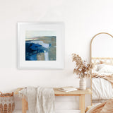 Shop Above the Waves (Square) Art Print-Abstract, Blue, Square, View All, WA-framed painted poster wall decor artwork