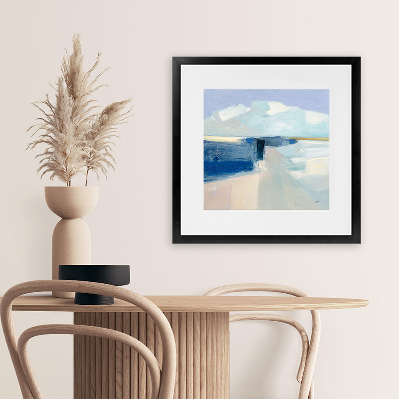 Shop Sand and Sky (Square) Art Print-Abstract, Blue, Square, View All, WA-framed painted poster wall decor artwork