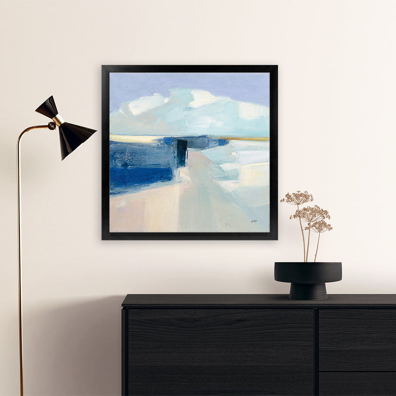 Shop Sand and Sky (Square) Art Print-Abstract, Blue, Square, View All, WA-framed painted poster wall decor artwork