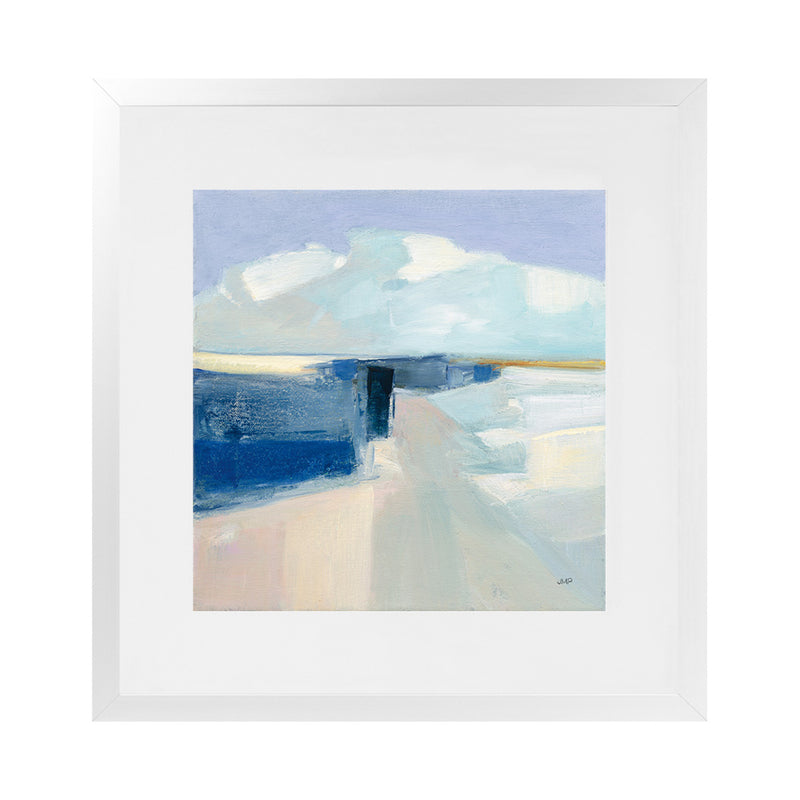 Shop Sand and Sky (Square) Art Print-Abstract, Blue, Square, View All, WA-framed painted poster wall decor artwork