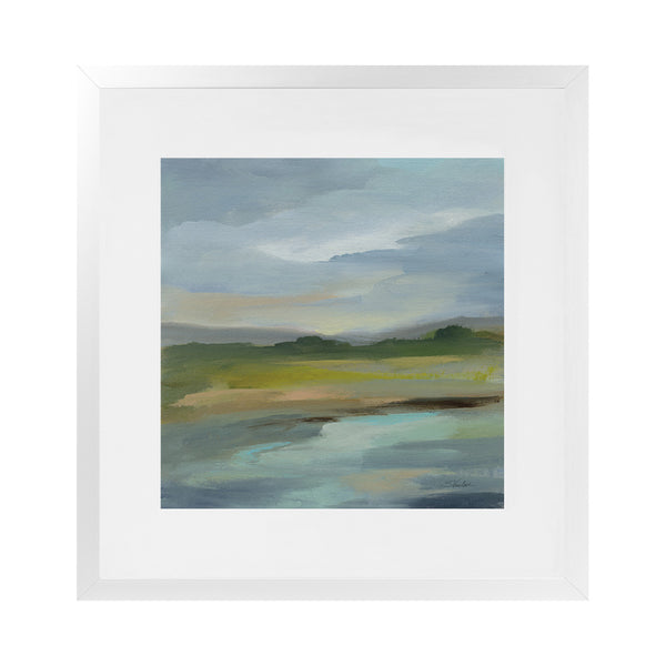 Shop Clouds and Shadows (Square) Art Print-Abstract, Blue, Square, View All, WA-framed painted poster wall decor artwork