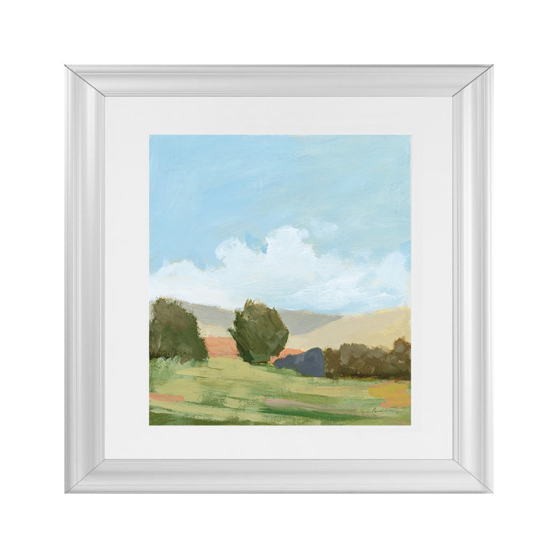 Shop Early Spring (Square) Art Print-Abstract, Blue, Green, Square, View All, WA-framed painted poster wall decor artwork