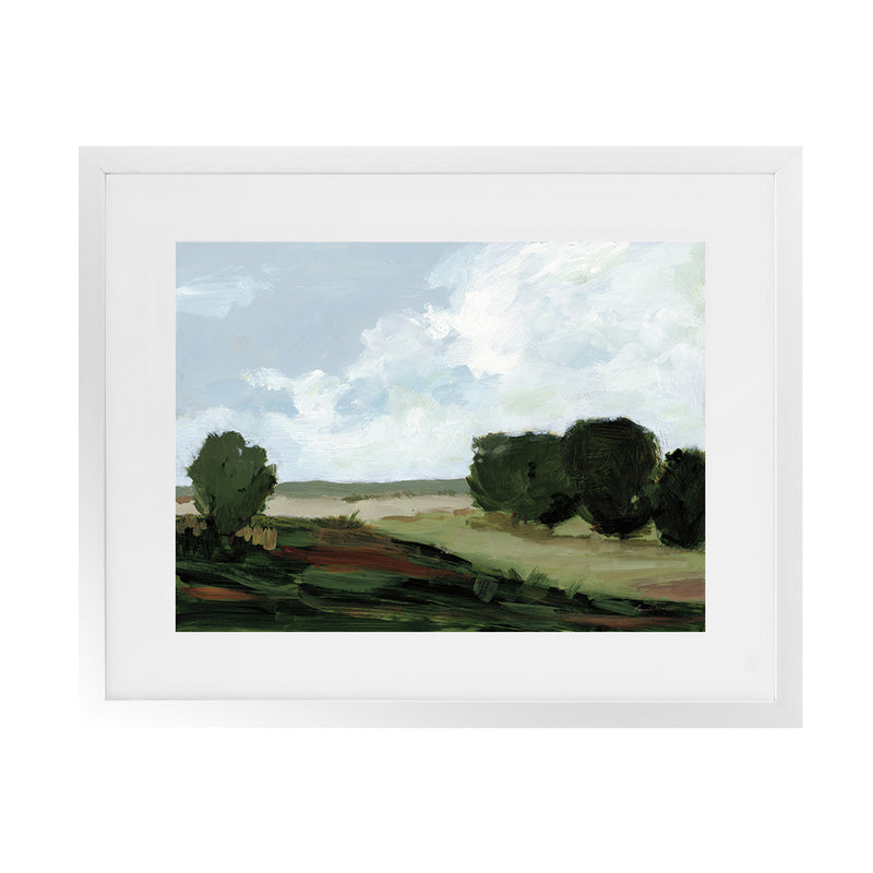 Shop Green Grove Art Print-Abstract, Green, Horizontal, Rectangle, View All, WA-framed painted poster wall decor artwork