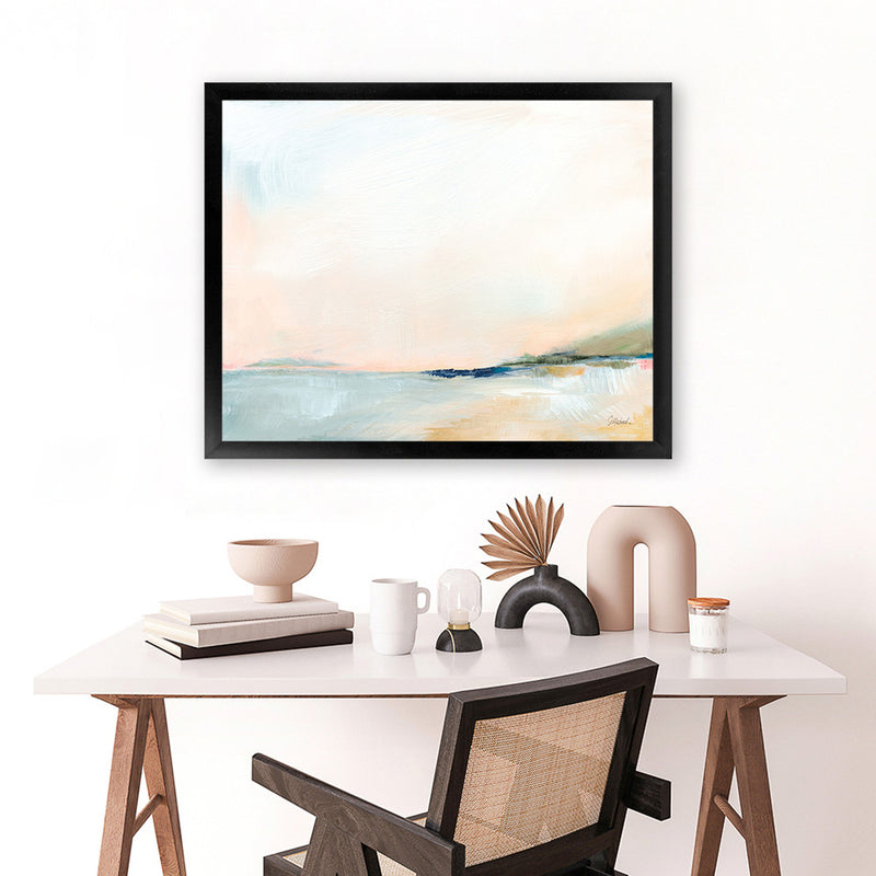 Shop Open Sky Over Water Art Print-Abstract, Horizontal, Neutrals, Rectangle, View All, WA-framed painted poster wall decor artwork