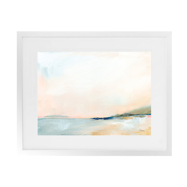 Shop Open Sky Over Water Art Print-Abstract, Horizontal, Neutrals, Rectangle, View All, WA-framed painted poster wall decor artwork