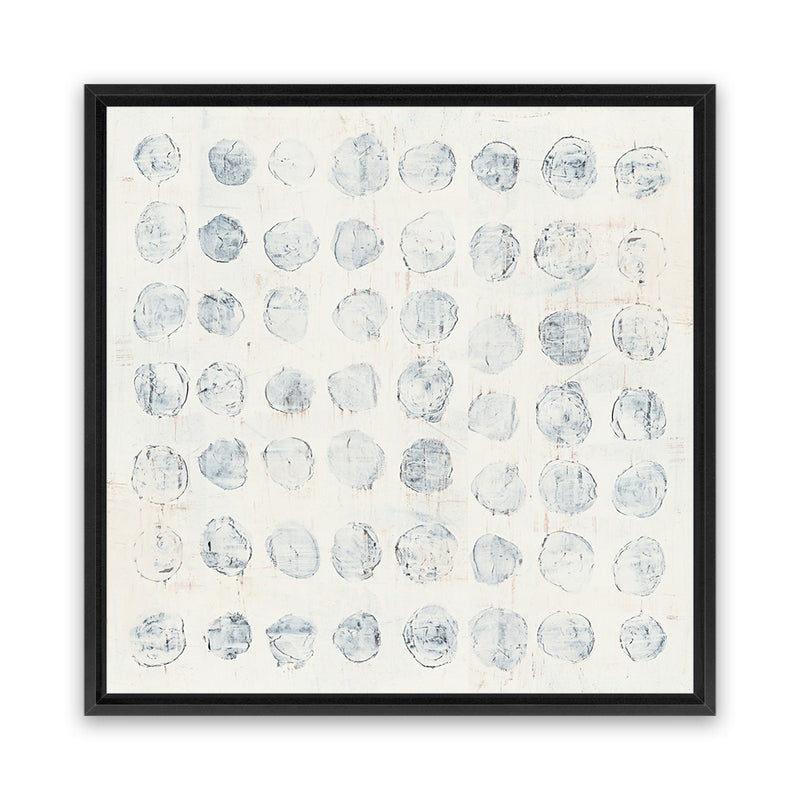 Shop Circles on White (Square) Canvas Art Print-Abstract, Neutrals, Square, View All, WA-framed wall decor artwork