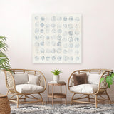Shop Circles on White (Square) Canvas Art Print-Abstract, Neutrals, Square, View All, WA-framed wall decor artwork
