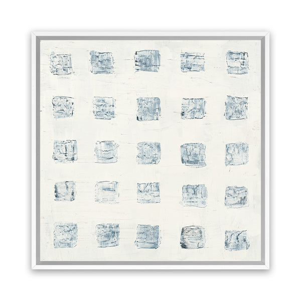 Shop Squares on White (Square) Canvas Art Print-Abstract, Neutrals, Square, View All, WA-framed wall decor artwork