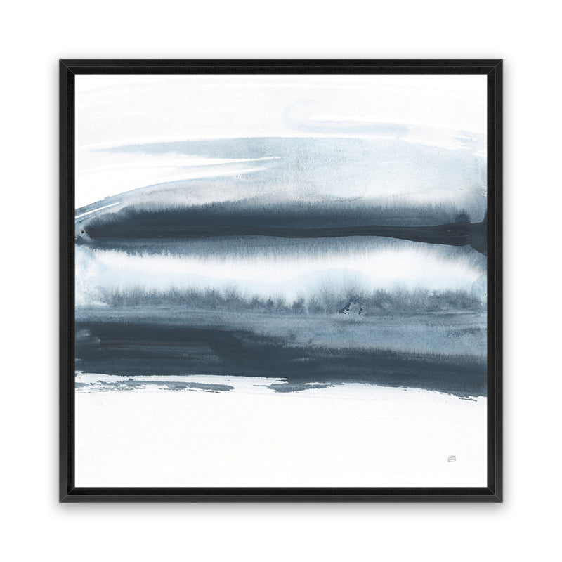 Shop Waterway Minimalism I (Square) Canvas Art Print-Abstract, Blue, Square, View All, WA-framed wall decor artwork