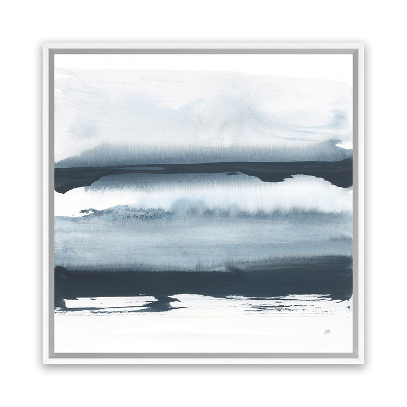 Shop Waterway Minimalism II (Square) Canvas Art Print-Abstract, Blue, Square, View All, WA-framed wall decor artwork