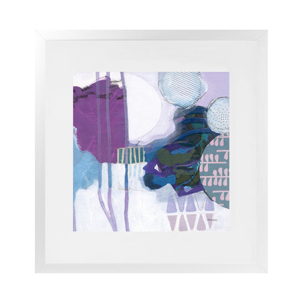Shop Abstract Layers IV Purple (Square) Art Print-Abstract, Purple, Square, View All, WA-framed painted poster wall decor artwork