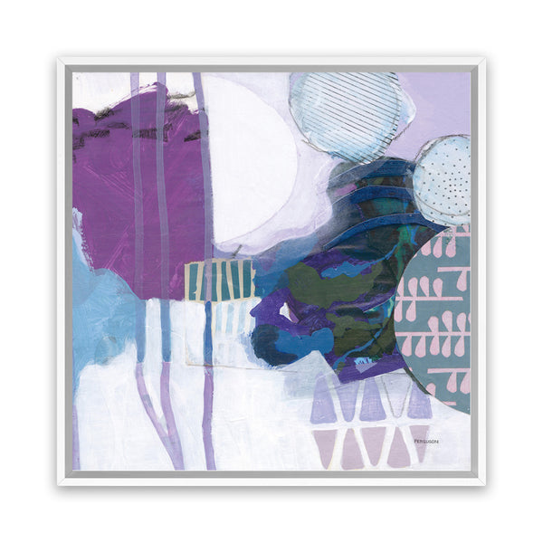 Shop Abstract Layers IV Purple (Square) Canvas Art Print-Abstract, Purple, Square, View All, WA-framed wall decor artwork