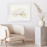 Shop Soft Hues Art Print-Abstract, Horizontal, Neutrals, Rectangle, View All, WA-framed painted poster wall decor artwork