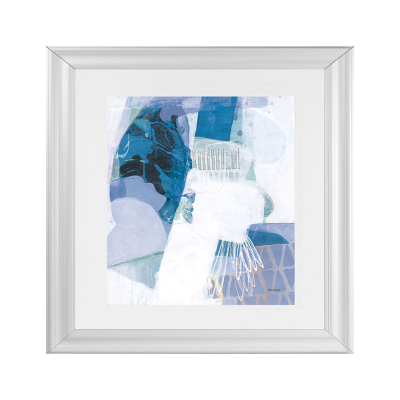 Shop Abstract Layers III Blue (Square) Art Print-Abstract, Blue, Purple, Square, View All, WA-framed painted poster wall decor artwork