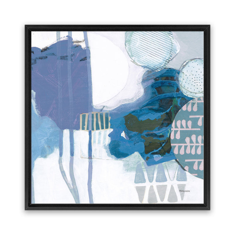 Shop Abstract Layers IV Blue (Square) Canvas Art Print-Abstract, Blue, Purple, Square, View All, WA-framed wall decor artwork
