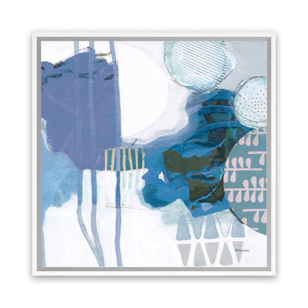 Shop Abstract Layers IV Blue (Square) Canvas Art Print-Abstract, Blue, Purple, Square, View All, WA-framed wall decor artwork