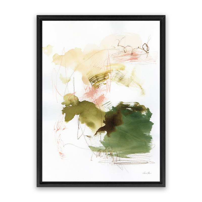 Shop Palette of Spring II Canvas Art Print-Abstract, Green, Portrait, Rectangle, View All, WA-framed wall decor artwork