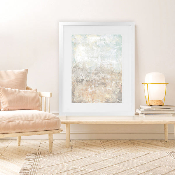 Shop Clay I Art Print-Abstract, Neutrals, Portrait, Rectangle, View All, WA-framed painted poster wall decor artwork