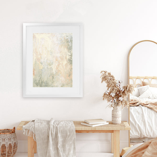 Shop Clay II Art Print-Abstract, Neutrals, Portrait, Rectangle, View All, WA-framed painted poster wall decor artwork