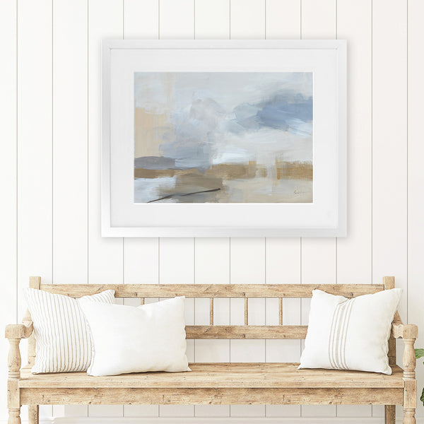 Shop Sandstorm Art Print-Abstract, Blue, Horizontal, Rectangle, View All, WA-framed painted poster wall decor artwork