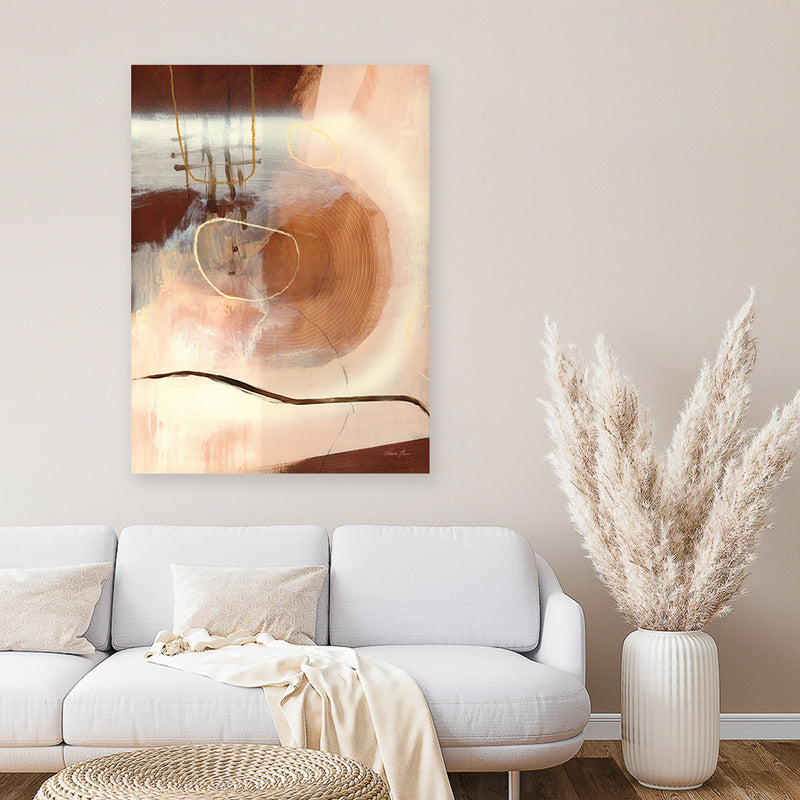 Shop Sticks and Stones Canvas Art Print-Abstract, Brown, Portrait, Rectangle, View All, WA-framed wall decor artwork