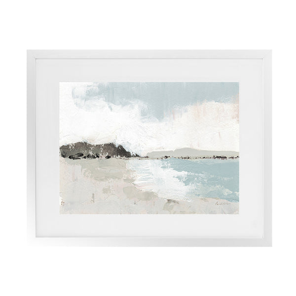 Shop Calm Water Neutral Art Print-Abstract, Horizontal, Landscape, Neutrals, Rectangle, View All, WA-framed painted poster wall decor artwork