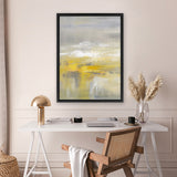 Shop Light After the Rain II Canvas Art Print-Abstract, Grey, Portrait, Rectangle, View All, WA, Yellow-framed wall decor artwork