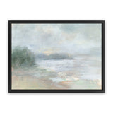 Shop Bay Fog Canvas Art Print-Abstract, Horizontal, Landscape, Neutrals, Rectangle, View All, WA-framed wall decor artwork