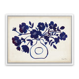 Shop Modern Blue II Canvas Art Print-Blue, Florals, Horizontal, Rectangle, View All, WA-framed wall decor artwork