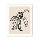 Shop Ink Sketch Flower Art Print-Black, Botanicals, Portrait, Rectangle, View All, WA-framed painted poster wall decor artwork