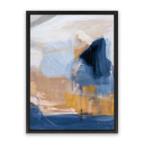 Shop Riverbank Crop Canvas Art Print-Abstract, Blue, Portrait, Rectangle, View All, WA-framed wall decor artwork