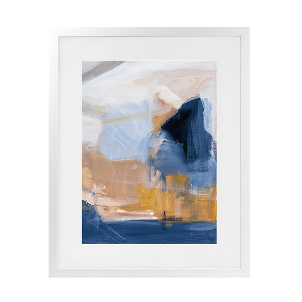 Shop Riverbank Crop Art Print-Abstract, Blue, Portrait, Rectangle, View All, WA-framed painted poster wall decor artwork