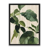 Shop Tropical Study II Linen Canvas Art Print-Botanicals, Green, Portrait, Rectangle, View All, WA-framed wall decor artwork